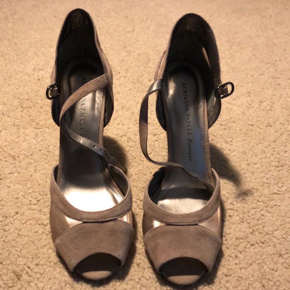 Peep toes heels size 8